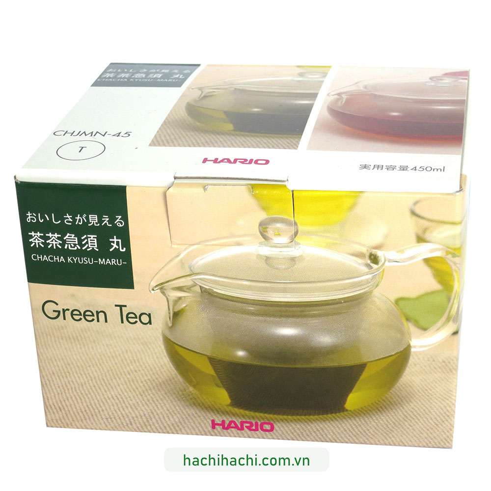 Bình pha trà kèm lưới lọc Hario Nhật Bản 450ml (CHJMN-45T) thương hiệu HARIO