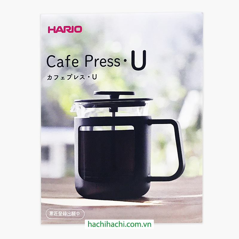 Bình ép trà cà phê kiểu Pháp Hario Nhật Bản 300ml (CPU-2-B) thương hiệu HARIO