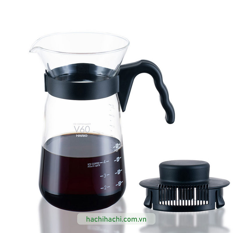 Bình pha cà phê lạnh và nóng Hario 2 in 1 (700ml) (VIC-02B) thương hiệu HARIO