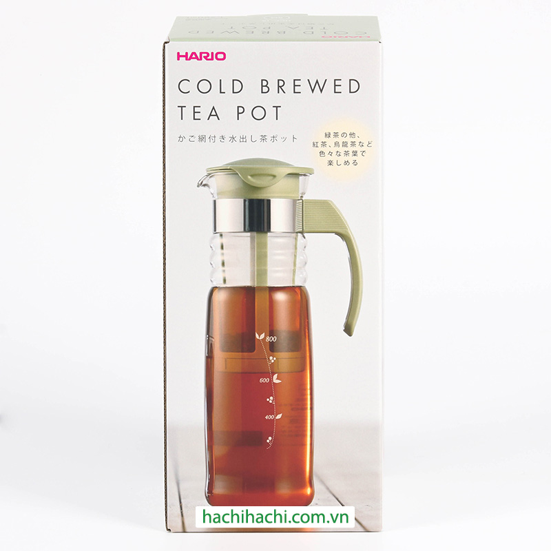 Bình pha trà cà phê Cold Brew, ủ lạnh cà phê, trà Nhật Bản Hario 1.2L HCC-12SG thương hiệu HARIO