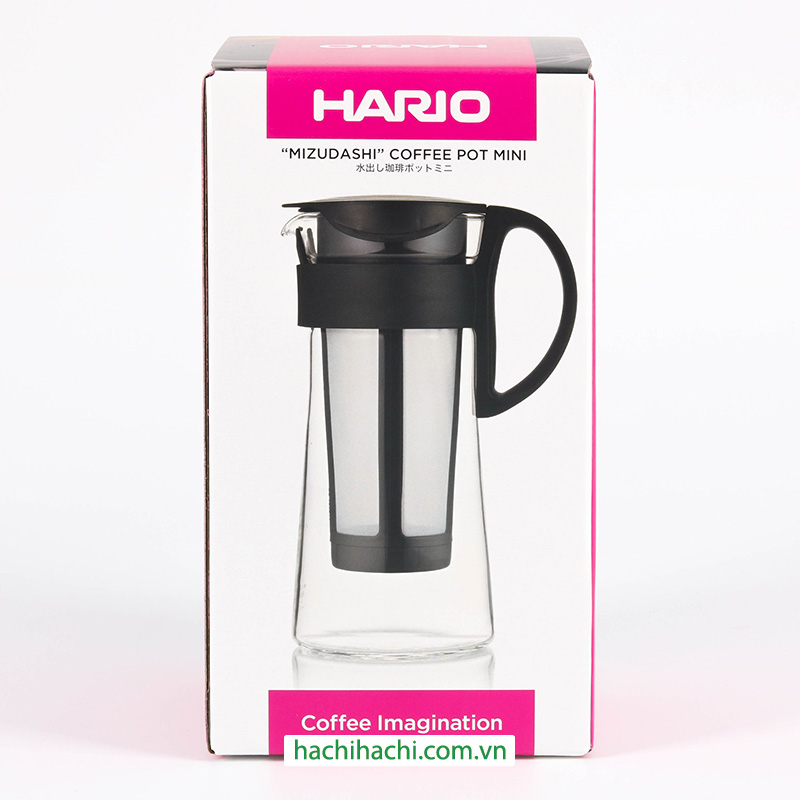 Bình pha trà cà phê Cold Brew, ủ lạnh cà phê Nhật Bản Hario 600ml MCPN-7B (Đen) thương hiệu HARIO