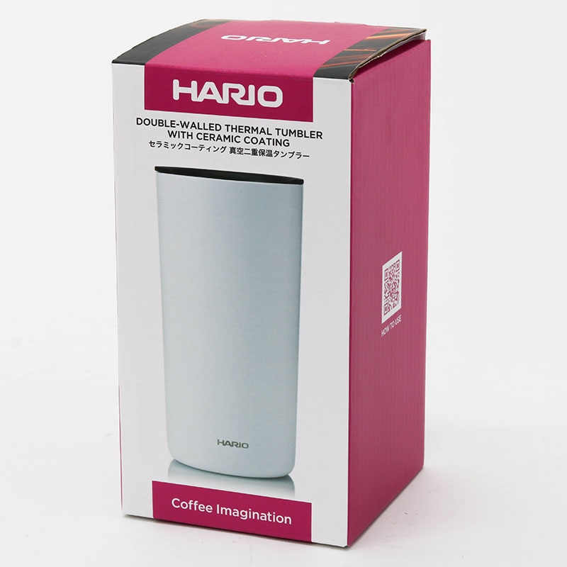Ly giữ nhiệt inox 2 lớp phủ gốm cao cấp Hario 350ml CTF-350-W (Trắng) thương hiệu HARIO