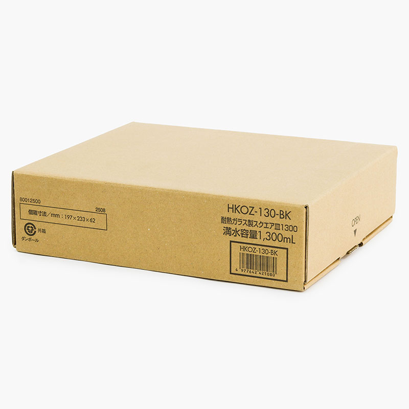 Khay thủy tinh chịu nhiệt Nhật Bản Hario 22.3x18.5cm HKOZ-130-BK thương hiệu HARIO