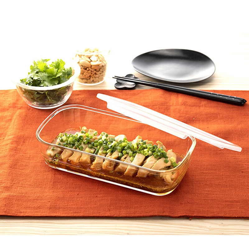 Hộp thủy tinh chịu nhiệt Hario 900ml 23.8x21.5cm KSTL-90-TW Dùng được lò viba, lò nướng thương hiệu HARIO
