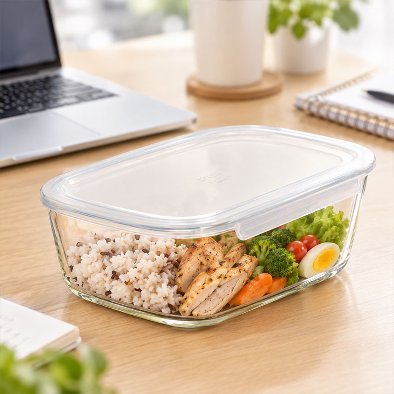 Hộp thủy tinh chịu nhiệt Hario 1.4L 27x14.5cm KSTL-140-TW Dùng được lò viba, lò nướng thương hiệu HARIO