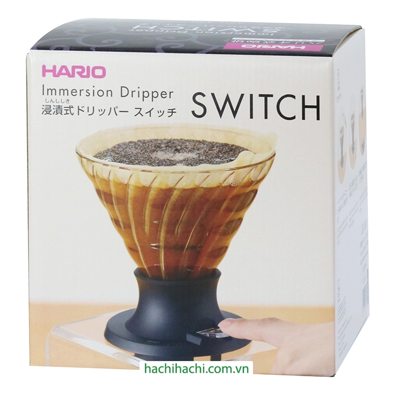 Phễu thủy tinh pha cà phê Hario Switch (SSD-360-B) thương hiệu HARIO