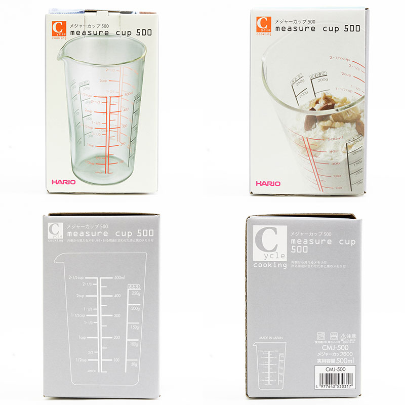 Ca đo lường, ca đong chia vạch thủy tinh Nhật Bản Hario 500ml CMJ-500 thương hiệu HARIO