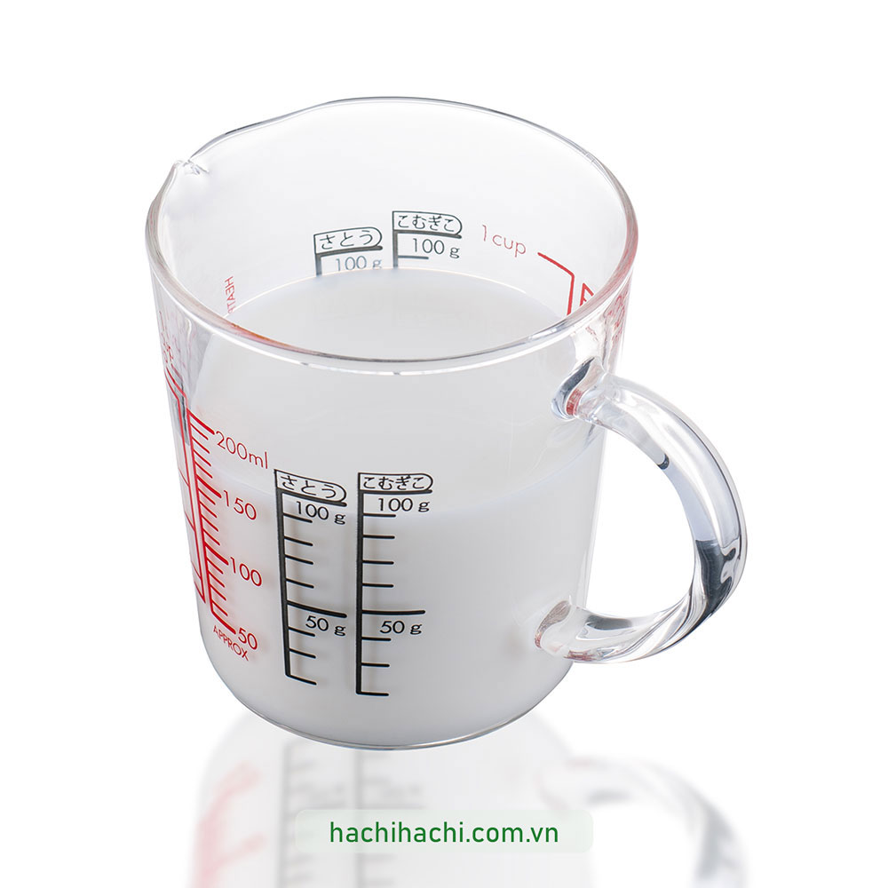 Ca đo lường thủy tinh Hario 200ml (CMJW−200) thương hiệu HARIO
