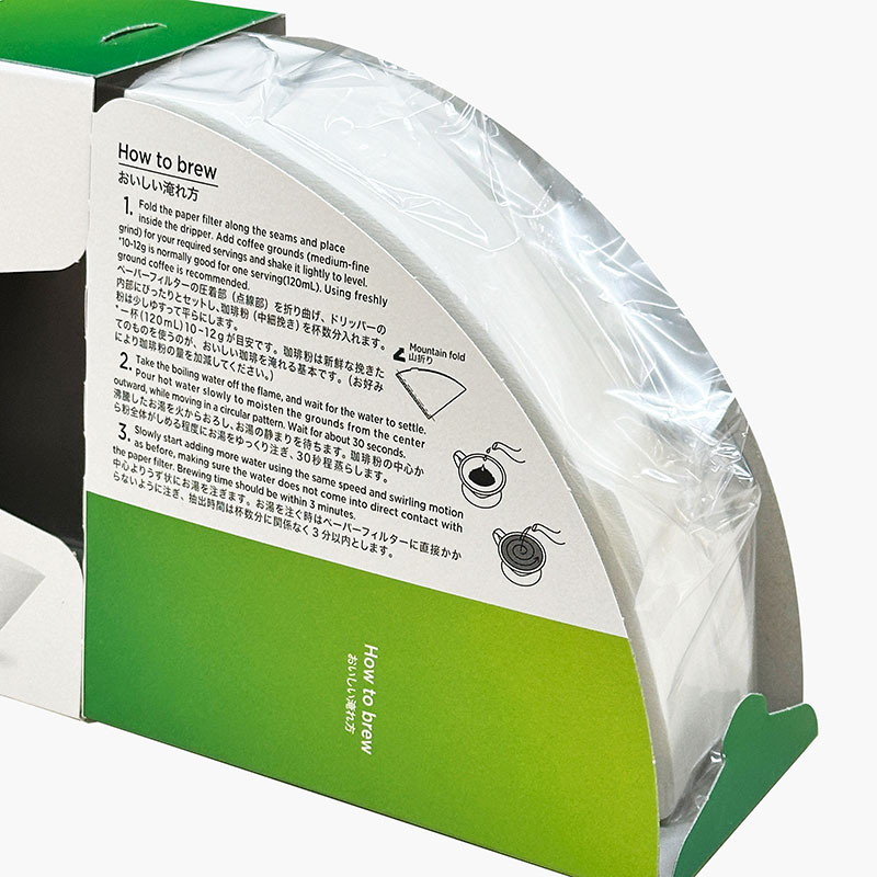 Giấy lọc cà phê Nhật Bản Hario 100 cái (V60 VCF-02-100WK) 1-4 cups màu trắng thương hiệu HARIO
