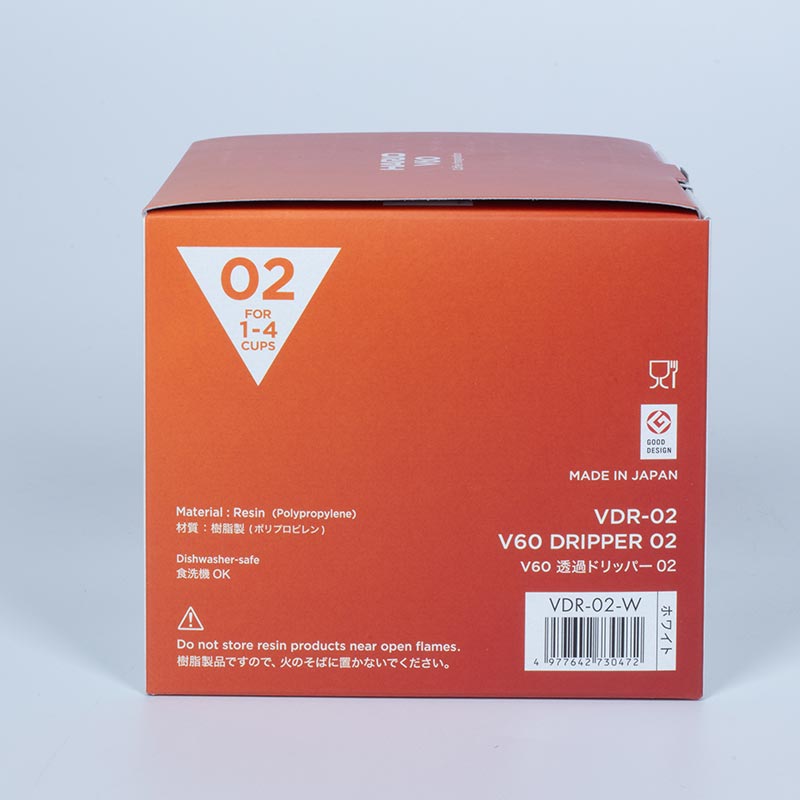 Phễu pha cà phê Hario Nhật Bản VDR-02-W (Trắng) 1-4 cups thương hiệu HARIO