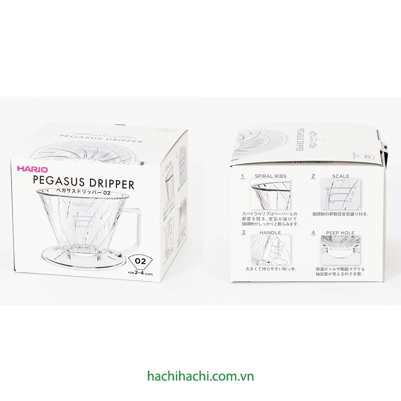 Phễu pha cà phê Hario Pegasus PED-02-T thương hiệu HARIO
