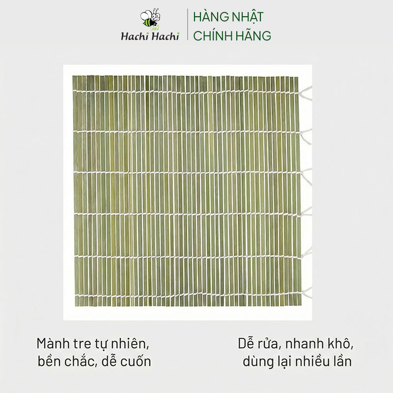 Mành tre cuốn Sushi Hayashi Imanity 27x27cm thương hiệu HAYASHI IMANITY
