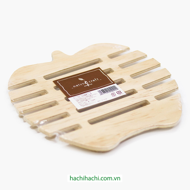 Miếng lót nồi, đế lót nồi, rế lót nồi bằng gỗ 18.3cm (Nhiều mẫu)-Giao mẫu ngẫu nhiên thương hiệu HAYASHI IMANITY