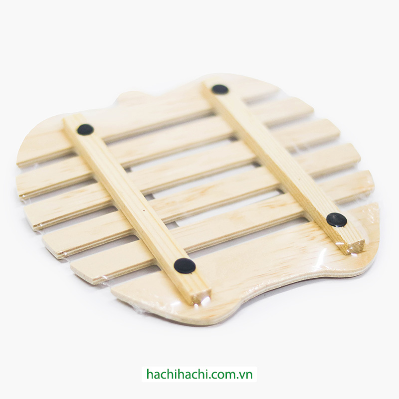 Miếng lót nồi, đế lót nồi, rế lót nồi bằng gỗ 18.3cm (Nhiều mẫu)-Giao mẫu ngẫu nhiên thương hiệu HAYASHI IMANITY