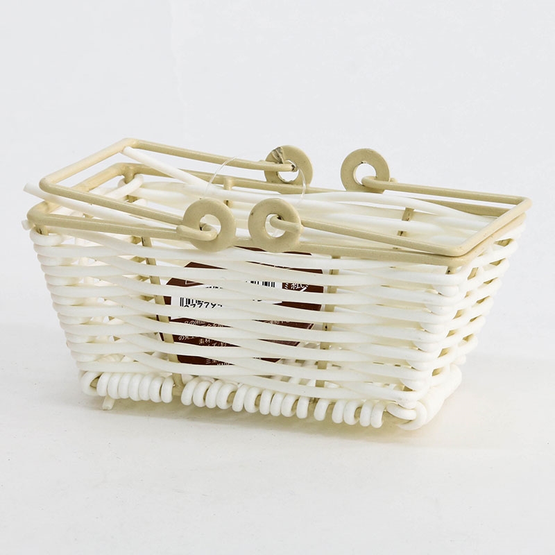 Rổ nhựa giả mây hình chữ nhật có quai xách 6.3x9.7cm (Nhiều mẫu)-Giao mẫu ngẫu nhiên thương hiệu HAYASHI IMANITY