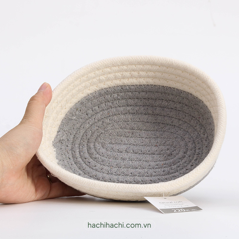 Giỏ đựng đồ bằng dây cotton 20x14cm thương hiệu HAYASHI IMANITY