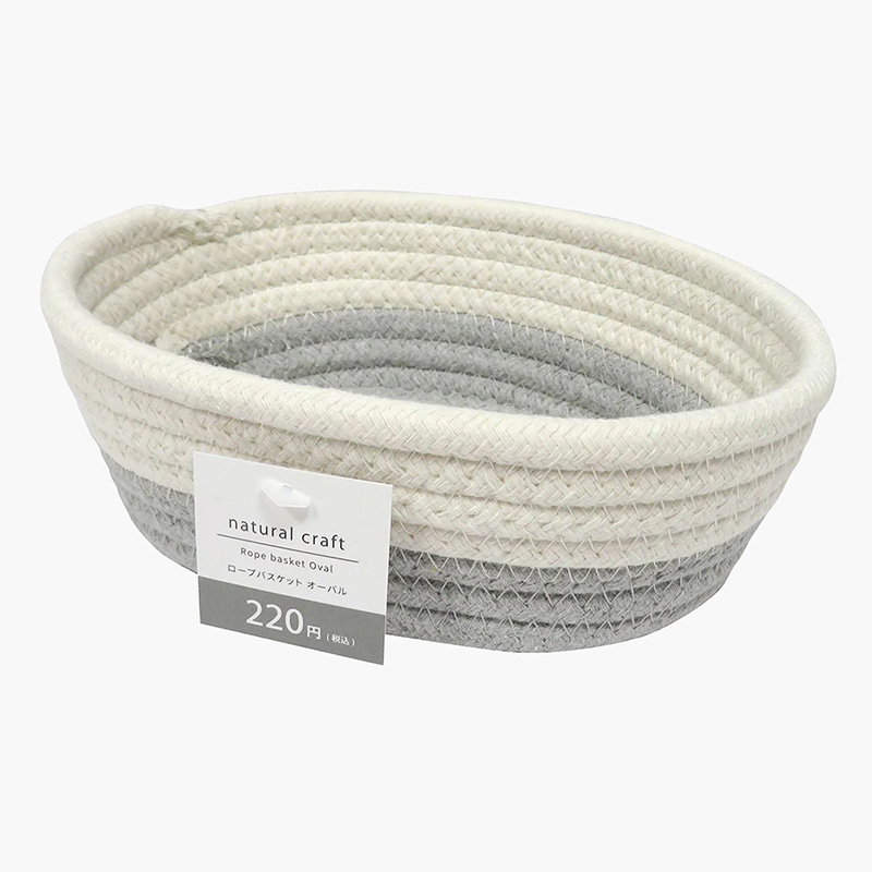 Giỏ đựng đồ bằng dây cotton 20x14cm