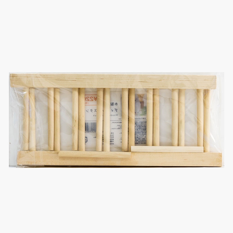 Giá úp đĩa bằng gỗ 7 ngăn 11x27cm thương hiệu HAYASHI IMANITY