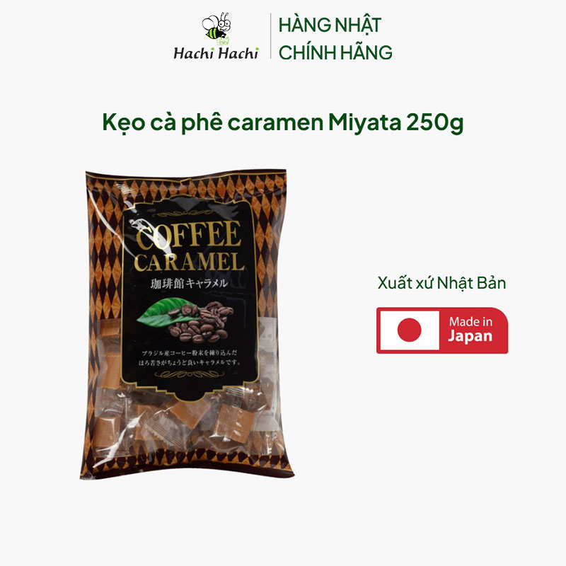 Kẹo cà phê caramen Miyata 250g thương hiệu 