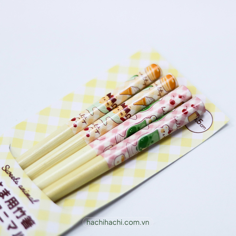 Đũa tre chống trượt cho bé 16.5cm (2 đôi) thương hiệu MARUKI
