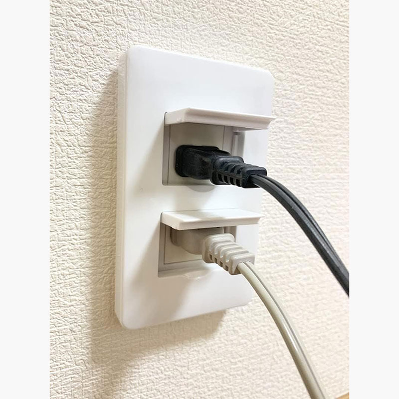 Nắp bọc ổ điện an toàn loại 2 lỗ cắm họa tiết chim Shimaenaga, kèm keo dán 2 mặt thương hiệu MARUKI