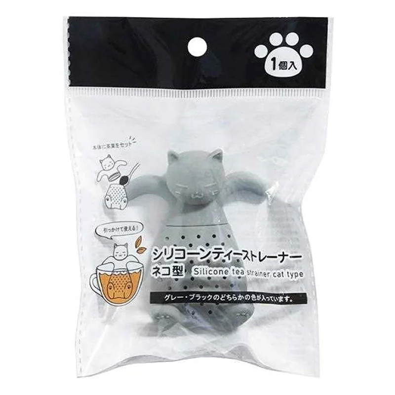 Dụng cụ lọc trà bằng silicone hình mèo Maruki (Nhiều mẫu)-Giao mẫu ngẫu nhiên thương hiệu MARUKI