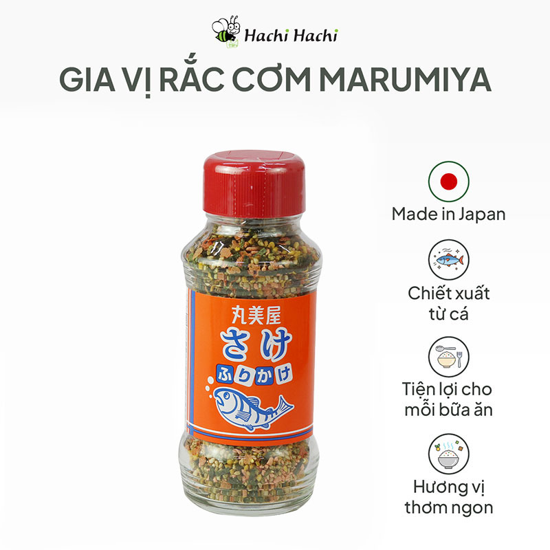 Gia vị rắc cơm cá hồi Marumiya 100g  thương hiệu MARUMIYA SHOKUHIN