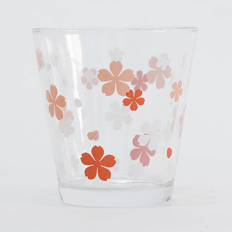 Ly thủy tinh họa tiết hoa anh đào Sakura 270ml (Nhiều mẫu)-Giao mẫu ngẫu nhiên thương hiệu MATSUNO INDUSTRY