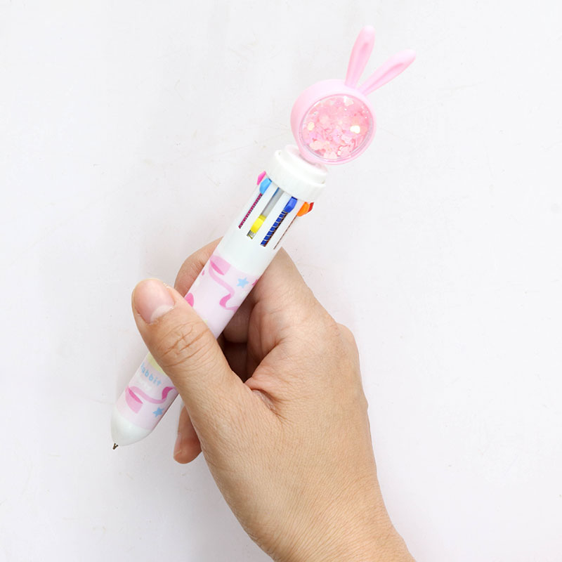 Bút bi 10 ngòi 10 màu 0.7mm hình thỏ thương hiệu MATSUNO INDUSTRY