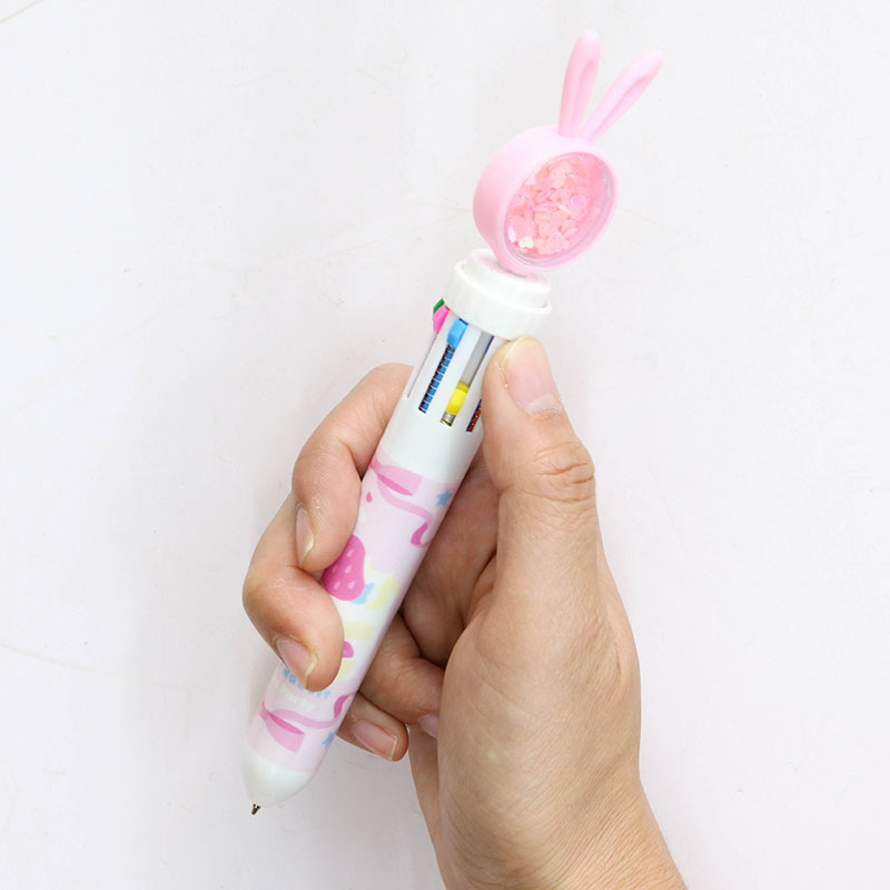 Bút bi 10 ngòi 10 màu 0.7mm hình thỏ thương hiệu MATSUNO INDUSTRY