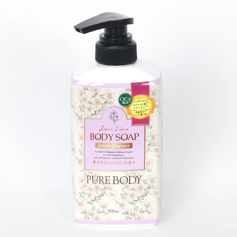 Sữa tắm Nhật Bản Love Line hương hoa nhài 500ml, Dưỡng ẩm da mềm mại thương hiệu MITSUEI