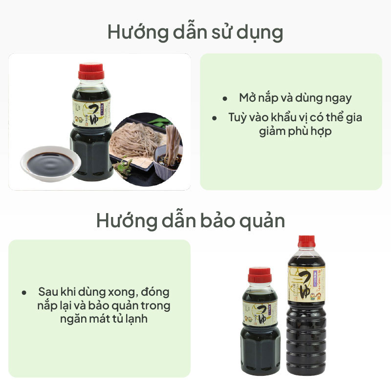 Nước tương súp ăn mì Nhật Yamagen 1L thương hiệu YAMAGEN JOUZOU