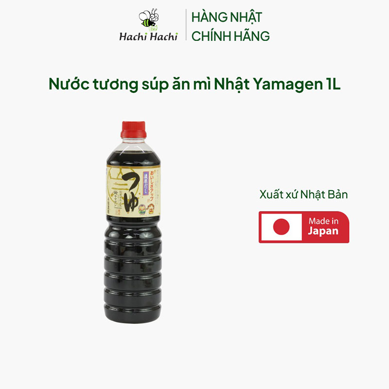 Nước tương súp ăn mì Nhật Yamagen 1L thương hiệu YAMAGEN JOUZOU