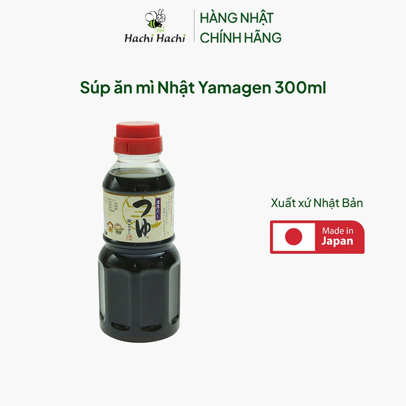 Súp ăn mì Nhật Yamagen 300ml  (Nước tương Tsuyu) thương hiệu YAMAGEN JOUZOU
