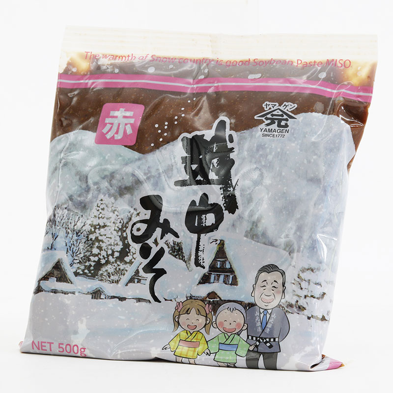 Miso đỏ Nhật Bản men gạo Koji Yamagen 500g (dạng túi) thương hiệu YAMAGEN JOUZOU