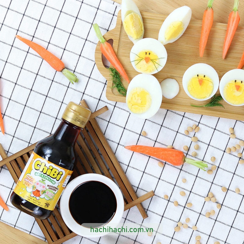 Nước tương Chibi Nhật Bản cho bé 150ml (giảm muối) thương hiệu CHIBI