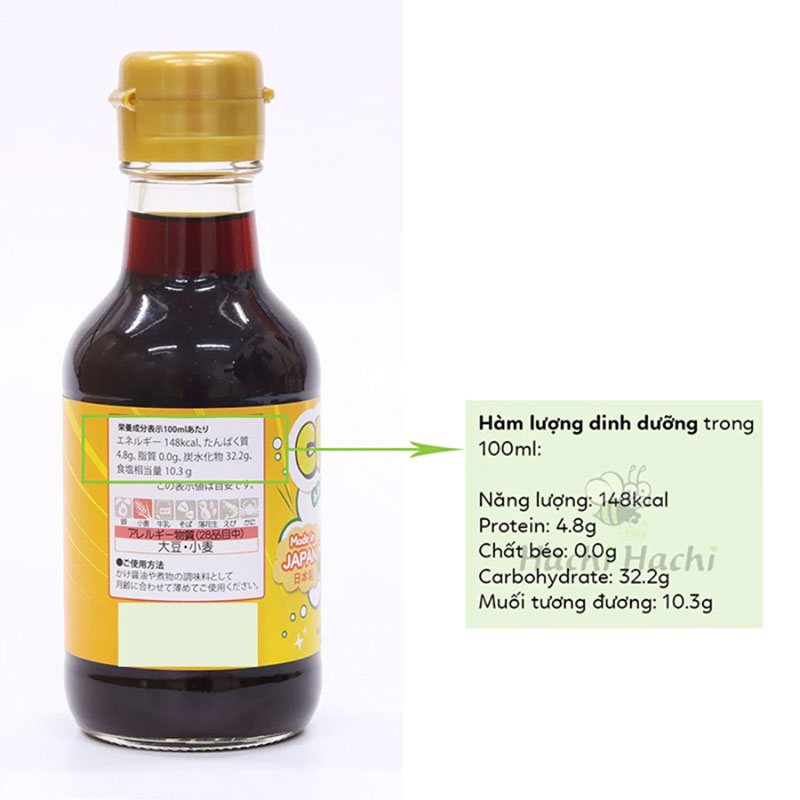 Nước tương Chibi Nhật Bản cho bé 150ml (giảm muối) thương hiệu CHIBI
