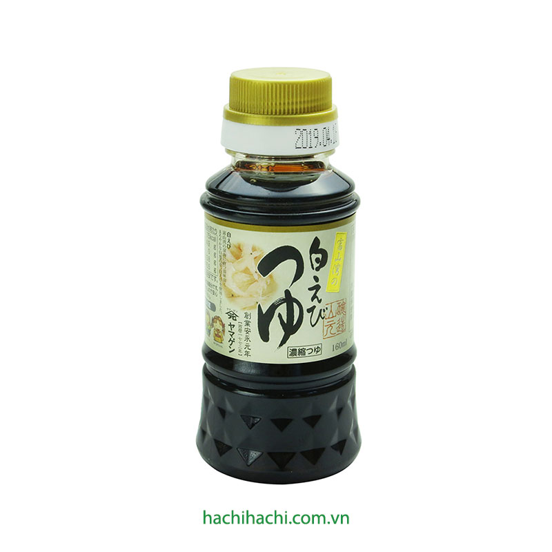 Nước tương ăn mì Tsuyu Yamagen vị tôm 160ml 