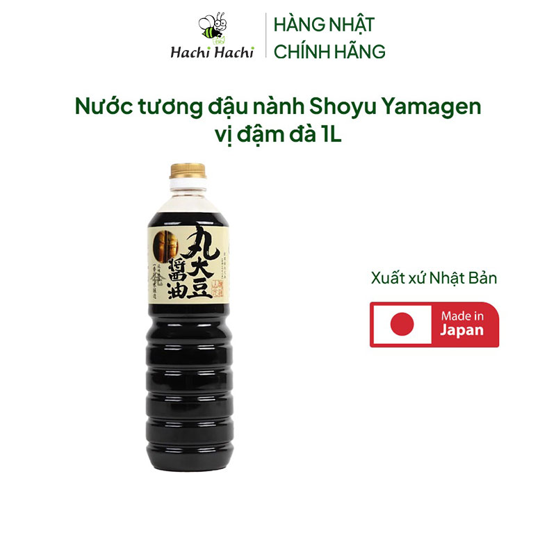 Nước tương đậu nành Shoyu Yamagen vị đậm đà 1L thương hiệu YAMAGEN JOUZOU