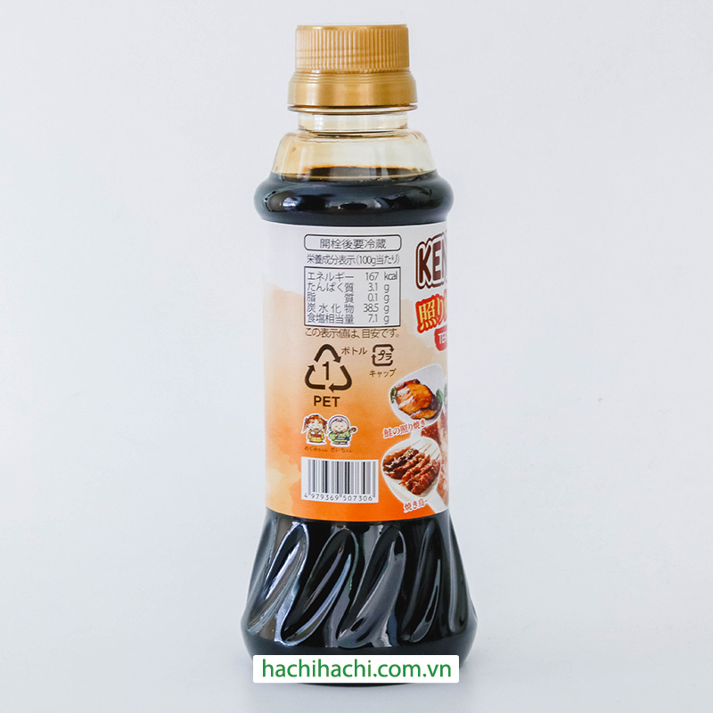 Sốt Teriyaki Nhật Bản Kenkogen 350g Hương vị truyền thống đậm đà, chay mặn đều dùng được thương hiệu KENKOGEN