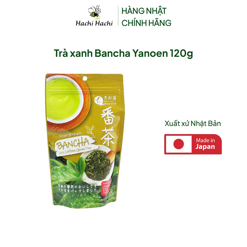 Trà xanh Bancha Yanoen 120g thương hiệu YANOEN