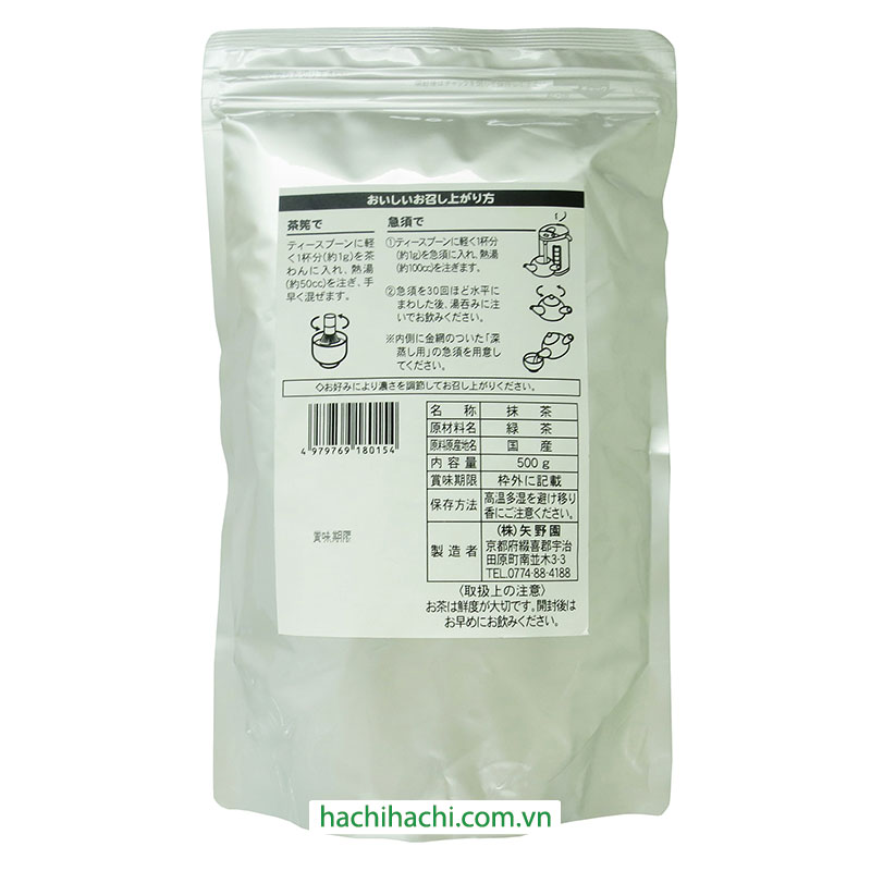 Bột trà xanh Matcha Uji Yanoen 500g thương hiệu YANOEN