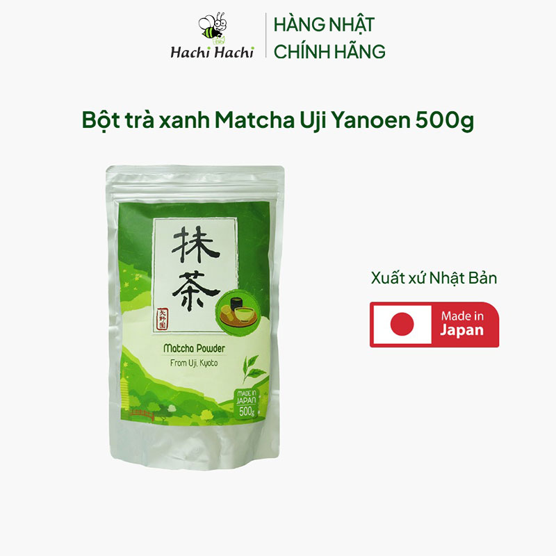 Bột trà xanh Matcha Uji Yanoen 500g thương hiệu YANOEN