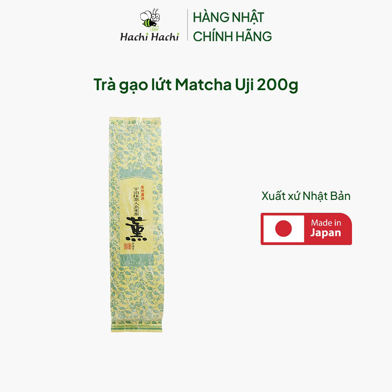 Trà gạo lứt Matcha Uji 200g thương hiệu YANOEN