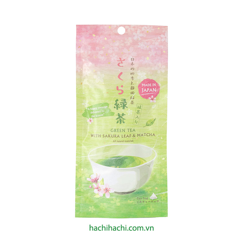 Trà xanh Sakura Matcha Nhật Bản 24g (3g x 8 túi lọc) 