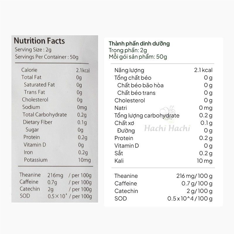 Bột trà xanh Matcha Nhật Bản Kanes Nhật Bản 50g thương hiệu KANES SEICHA