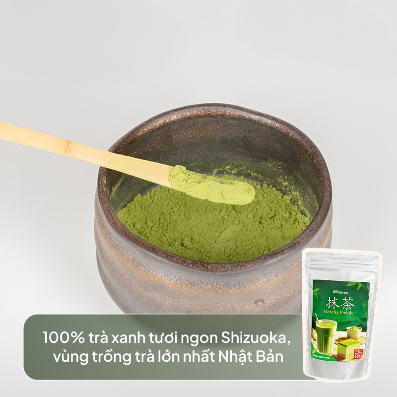 Bột trà xanh Matcha Nhật Bản Kanes 300g thương hiệu KANES SEICHA