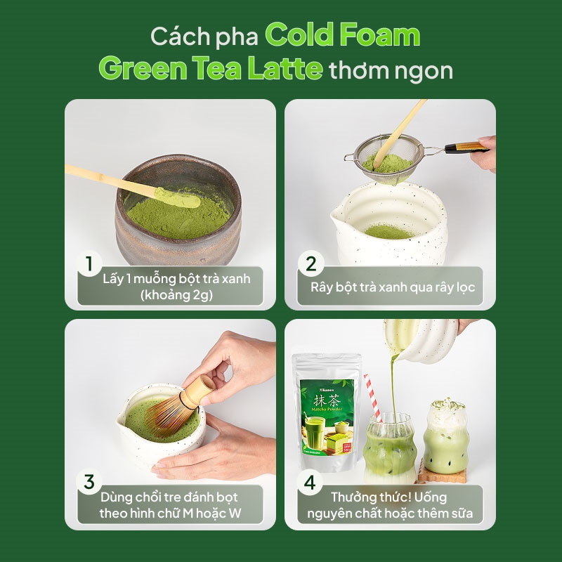 Bột trà xanh Matcha Nhật Bản Kanes 300g thương hiệu KANES SEICHA