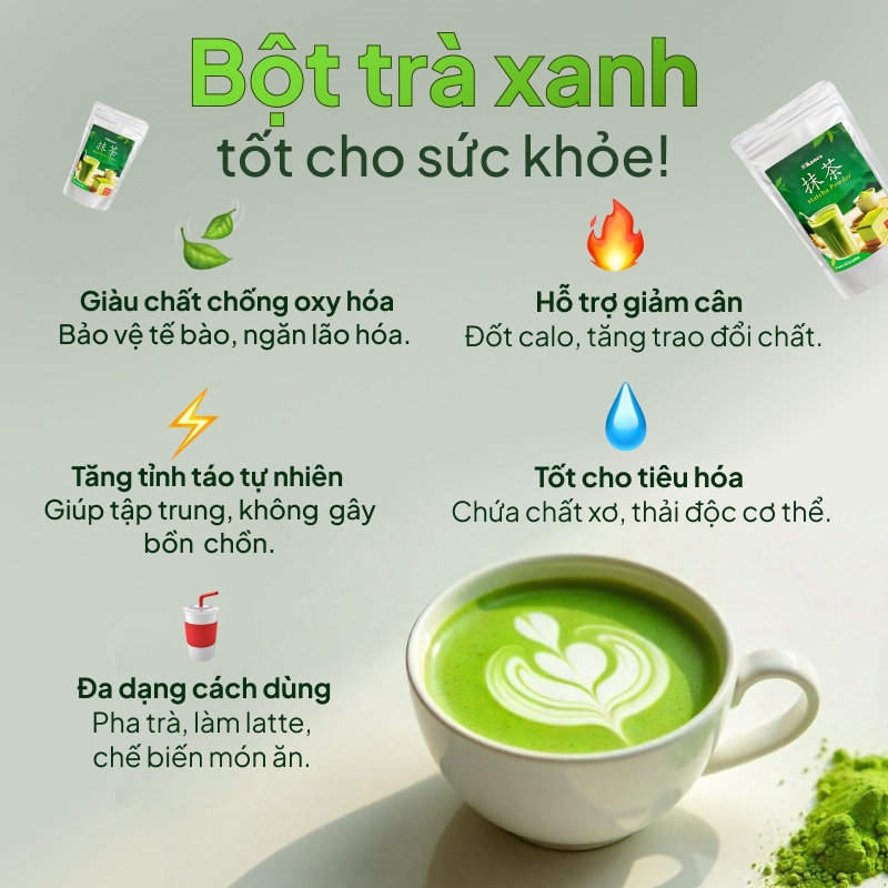 Bột trà xanh Matcha Nhật Bản Kanes 300g thương hiệu KANES SEICHA