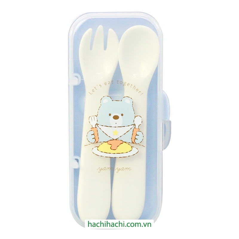 Bộ muỗng nĩa tập ăn cho bé thương hiệu NAKANO
